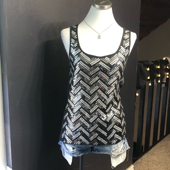 ⚫️ MICHAEL KORS SEQUENCE GRAY TOP LARGE​​ - Picture 5 of 6